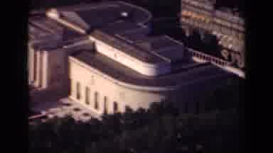Paris France (1939): Very Big Building Seen From The Top With High Columns And