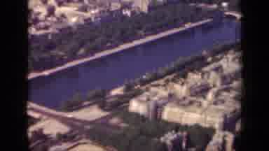 Paris France (1939): Aerial View Of City River And Bridges On Clear Sunny Day