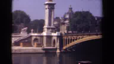 Paris France (1939): Interesting Looking Bridge With Many Details Arches Over The