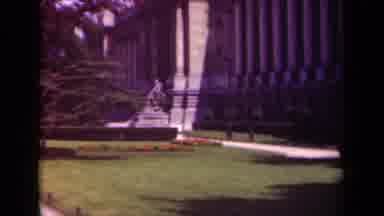 Paris France (1939): A Scene Of A Grand Historical Building Looking Up At It On A