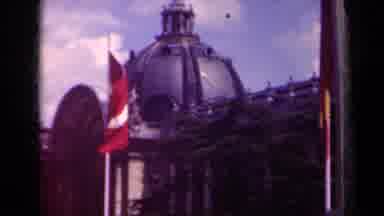 Paris France (1939): National Swiss Flag Flying At The Embassy