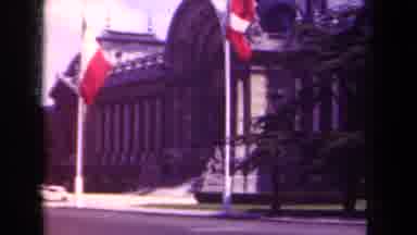 Paris France (1939): Building With Flags In Front