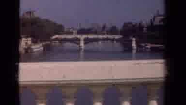 Paris France (1939): People Walking Across The Bridge To See The Palace And Look