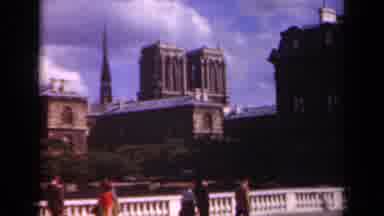 Paris France (1939): Notre Dame Building Located In France Being Recorded Across