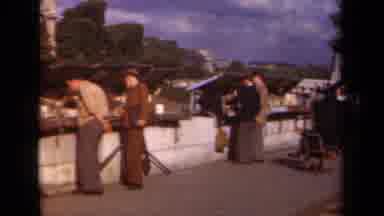 Paris France (1939): Men Strolling In Business Suits At Side Of Street Sale