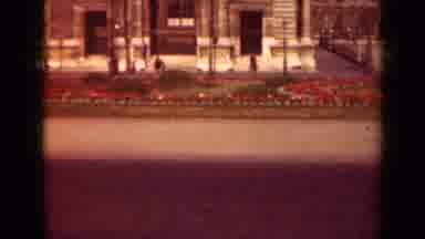Paris France (1939): People Walking Around Old Nice Building