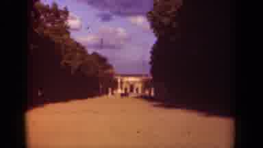 Paris France (1939): Long Walks Park Shady Building Relaxing Place Near Swimming