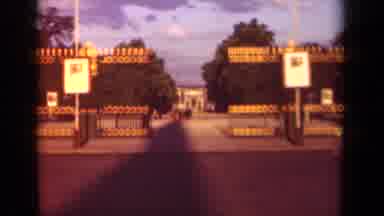 Paris France (1939): Retro Footage Of A National Gated Park Space Using Wide-Angle