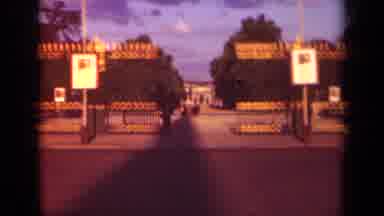 Paris France (1939): Front Large Gate And Statue Filmed On Vintage Camera At