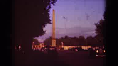 Paris France (1939): View Of Stone Obelisk And Arch At Sunset