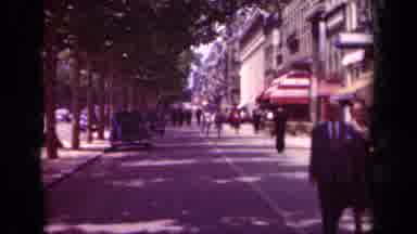 Paris France (1939): Camera Shows Off An Restaurant Outdoor Patio And Street With