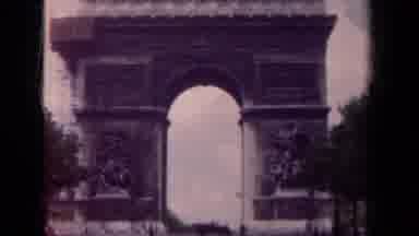Paris France (1939): In The Early 1920'S A Vintage Car Is Driving Around A