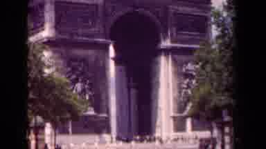 PARIS FRANCE-1939: Arc De Triomphe With Trees And Pedestrians