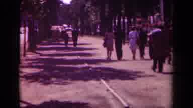 Paris France (1939): Walking And Biking Down The Street In The 50' Or 60'S