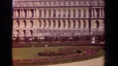 PARIS FRANCE-1939: Landscaped Gardens with Strolling Visitors and Ornate Vases