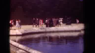 Paris France (1939): Video Of A Park With A Pong And A Statue With People Walking