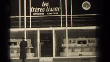 Paris France (1947): Guy Walking Around A Small Town Looking At Window