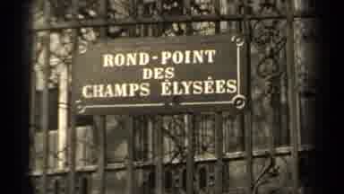 Paris France (1947): Vintage Footage Of The Roundabout Around The Champs Elysees