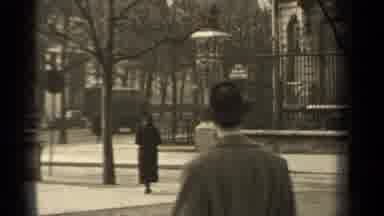 Paris France (1947): Woman Walking In City Street