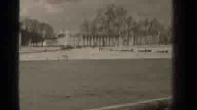 Paris France (1947): A Black And White Scene Of The Ocean With No One Around
