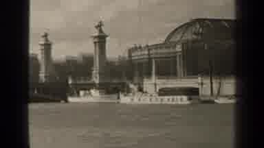 Paris France (1947): Black And White Archival Video Of Pre-Modern Era Architecture