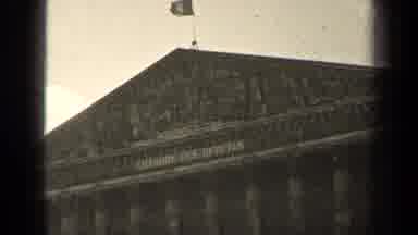 Paris France (1947): Old Building With A Flag On The Top And Statues Sculpted On