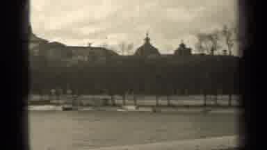Paris France (1947): Winter Landscape Park City Tree Big Buildings Beautiful Black