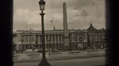 Paris France (1947): A Large And Elegant Building Complex With Vehicles Passing
