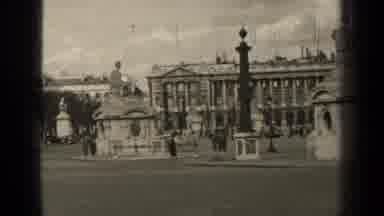 Paris France (1947): Cars Drive By On A Busy City Street