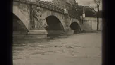 Paris France (1947): Historic Looking Bridge Over The Water With Interesting