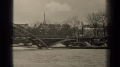 Paris France (1947): River Water Running Under Bridge On A Clear Sunny Day