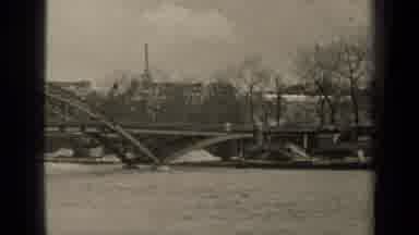 Paris France (1947): Beautiful Bridge With Old Architecture On A Windy Day