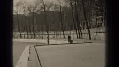 Paris France (1947): Person Standing On Platform Watching River Flowing Under