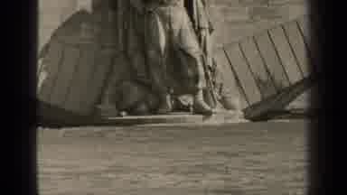 Paris France (1947): A View Of A Monumental Statue Surrounded By Water