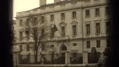 Paris France (1947): A Beautiful Old Building Being Filmed By A Person