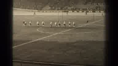 Paris France (1947): Warm Up Activities Before A Football Game The Team Is Running