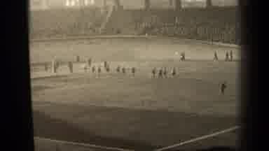 Paris France (1947): Vintage Soccer Players Crossing The Field To Take Their