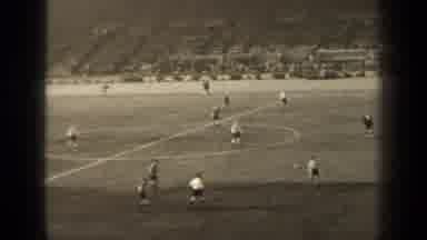Paris France (1947): Young Soccer Star Successfully Steals The Ball From An