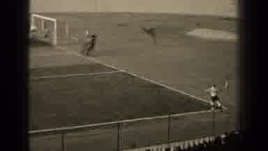 Paris France (1947): Older Video Has Soccer Players Running Around On A Grass