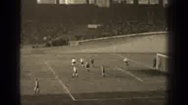 Paris France (1947): A View Of An Old Football Game Black And White View