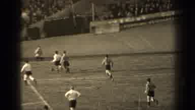 Paris France (1947): Men Playing Match Soccer In Stadium With A Large Audience