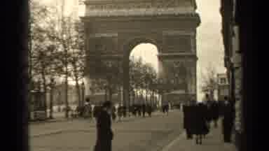 PARIS FRANCE-1947: Black And White Video Of People In The 1940s In Front Of The