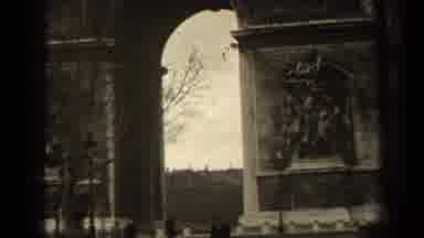 Paris France (1947): People Walking Through What Appear To Be The Arc De Triomphe