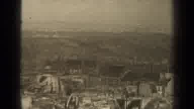 Paris France (1947): Large Urban Town Many Buildings Hazy Mountains In Distance