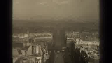 Paris France (1947): Town Cars Roam Day Buildings Gloomy Film Old