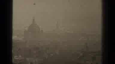 Paris France (1947): Sad Gloomy Day As The Dark Skies Loom Over The Temples