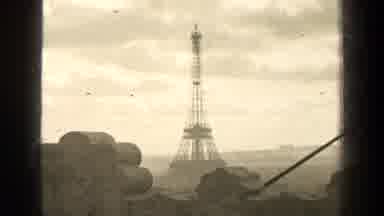 Paris France (1947): Eiffel Tower Is Seen From Far Away Building Under