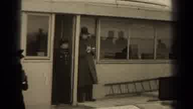 Paris France (1947): Man In Uniform Standing Inside The Doorway Of Building And