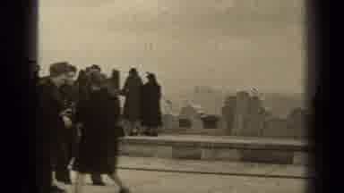 Paris France (1947): Film Video Of White People Walking Around On Rooftop