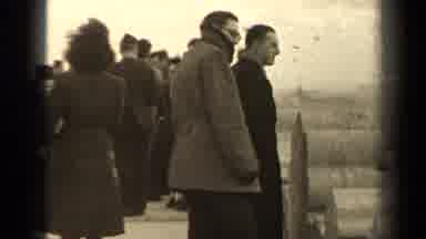 Paris France (1947): High Winds Smiles Winter Coats Sight Seeing Husbands And